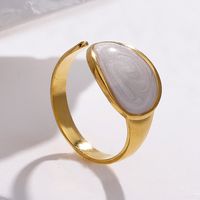 Fashion Geometric Stainless Steel Plating Open Ring main image 1