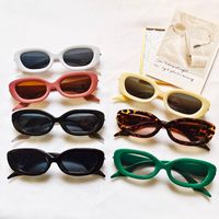 Fashion Solid Color Leopard Pc Uv400 Resin Oval Frame Full Frame Women's Sunglasses main image 1