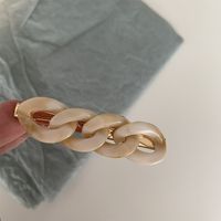 Retro Twist Arylic Inlay Artificial Pearls Hair Clip 1 Set sku image 2
