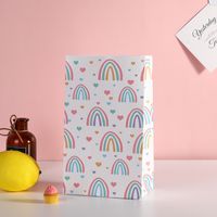Cute Rainbow Paper Party Gift Bags 1 Piece sku image 3