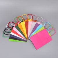 Basic Solid Color Paper Party Gift Bags main image 5