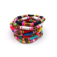 Fashion Colorful Gold Plated Soft Clay Wholesale Bracelets main image 1