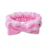 Fashion Plaid Bow Knot Coral Fleece Hair Band 1 Piece main image 4