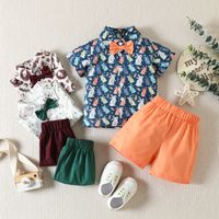 Easter Casual Printing Cotton Boys Clothing Sets main image 1