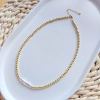 1 Piece Fashion Round Freshwater Pearl Copper Plating Necklace main image 5