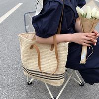 Women's Medium Spring&summer Straw Vacation Straw Bag sku image 2