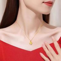 1 Piece Elegant Four Leaf Clover Alloy Plating Gold Plated Women's Pendant Necklace main image 5