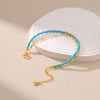 Ethnic Style Geometric Turquoise Copper Plating Bracelets main image 4