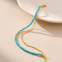 Ethnic Style Geometric Turquoise Copper Plating Bracelets main image 5
