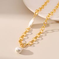 Elegant Geometric Copper Plating Freshwater Pearl Necklace main image 3