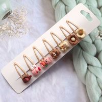 Cute Solid Color Plastic Hair Clip 1 Set sku image 35