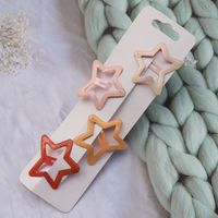 Cute Solid Color Plastic Hair Clip 1 Set sku image 32