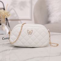 Women's Pu Leather Solid Color Streetwear Oval Zipper Cloud Shape Bag sku image 1