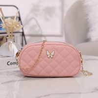 Femmes Faux Cuir Couleur Unie Vêtement De Rue Ovale Fermeture Éclair Sac En Forme De Nuage sku image 4