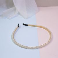 Fashion Solid Color Artificial Pearl Hair Band 1 Piece sku image 8