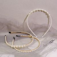 Fashion Solid Color Artificial Pearl Hair Band 1 Piece main image 2