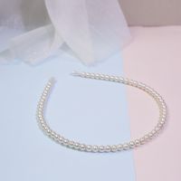 Fashion Solid Color Artificial Pearl Hair Band 1 Piece sku image 2