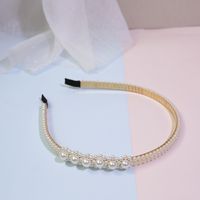 Fashion Solid Color Artificial Pearl Hair Band 1 Piece sku image 9