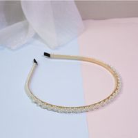 Fashion Solid Color Artificial Pearl Hair Band 1 Piece sku image 7