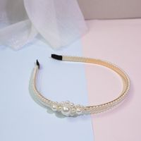 Fashion Solid Color Artificial Pearl Hair Band 1 Piece sku image 6
