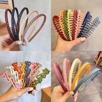 Simple Style Solid Color Plastic Handmade Hair Band 1 Piece main image 1