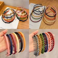Simple Style Solid Color Plastic Handmade Hair Band 1 Piece main image 3