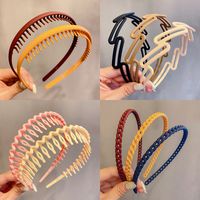 Simple Style Solid Color Plastic Handmade Hair Band 1 Piece main image 2