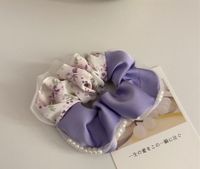 Fashion Flower Cloth Printing Hair Tie 1 Piece sku image 2