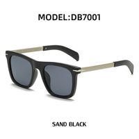Vintage Style Solid Color Pc Square Full Frame Men's Sunglasses main image 5