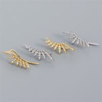 1 Pair Fashion Geometric Alloy Plating Zircon Women's Ear Clips main image 3