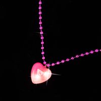 Retro Heart Shape Plastic Beaded Unisex Pendant Necklace sku image 6