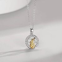 Simple Style Moon Alloy Plating Couple Pendant Necklace sku image 1
