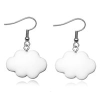 1 Pair Simple Style Clouds Arylic Women's Drop Earrings main image 5