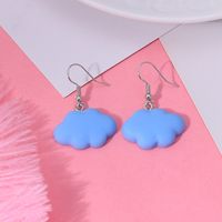 1 Pair Simple Style Clouds Arylic Women's Drop Earrings main image 3