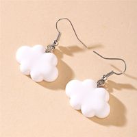 1 Pair Simple Style Clouds Arylic Women's Drop Earrings sku image 3