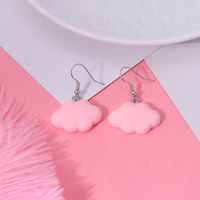 1 Pair Simple Style Clouds Arylic Women's Drop Earrings sku image 2