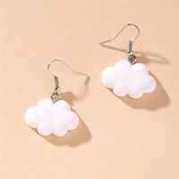 1 Pair Simple Style Clouds Arylic Women's Drop Earrings main image 2