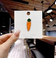 Fashion Rabbit Carrot Alloy Enamel Unisex Brooches sku image 1