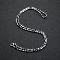 Fashion Heart Shape Cat Titanium Steel Pendant Necklace sku image 1