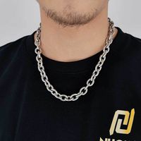 Hip-hop Geometric Stainless Steel Plating Chain Gold Plated Men's Necklace main image 5