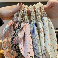 Simple Style Polka Dots Flower Butterfly Imitation Pearl Cloth Hair Tie 1 Piece main image 4
