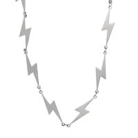 Fashion Lightning Titanium Steel Polishing Necklace main image 5