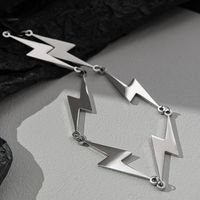 Fashion Lightning Titanium Steel Polishing Necklace main image 3