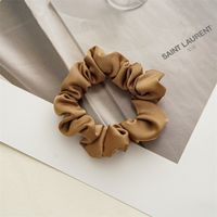 Simple Style Solid Color Satin Handmade Hair Tie sku image 4