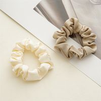 Simple Style Solid Color Satin Handmade Hair Tie main image 2