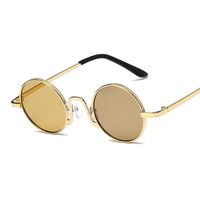Fashion Solid Color Ac Round Frame Full Frame Women's Sunglasses main image 4