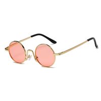 Fashion Solid Color Ac Round Frame Full Frame Women's Sunglasses main image 2