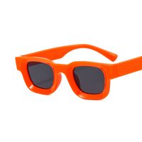 Retro Color Block Leopard Ac Square Full Frame Men's Sunglasses main image 4