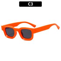 Rétro Bloc De Couleur Léopard Ca Carré Plein Cadre Hommes De Lunettes De Soleil sku image 2