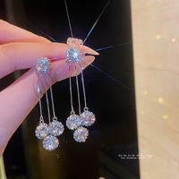 1 Pair Lady Water Droplets Alloy Plating Inlay Artificial Gemstones Women's Drop Earrings main image 2
